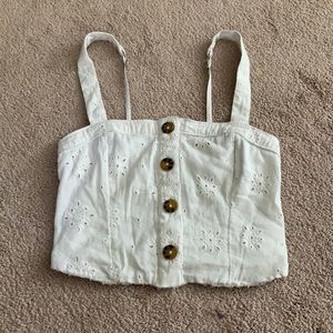 Cropped hollister tank top